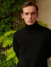 Gobi Cashmere Turtle Neck In Black