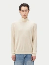 Gobi Cashmere Turtle Neck In White