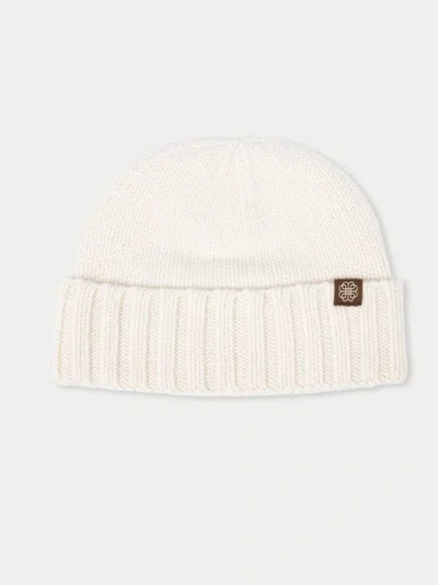Gobi Cashmere Unisex Beanie In White