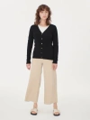 Gobi Cashmere V-neck Cardigan In Black