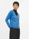 Gobi Cashmere V-neck Cardigan In Blue