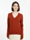 Gobi Cashmere V-neck Sweater In Sugar Almond