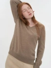 Gobi Cashmere V-neck Sweater In Taupe