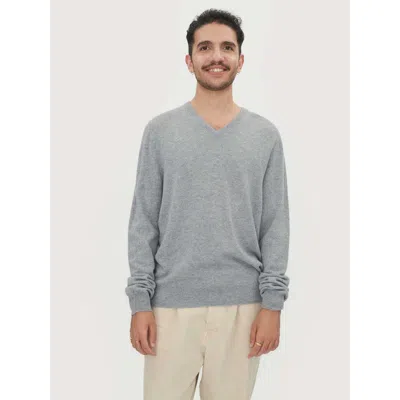 Gobi Cashmere V-neck Sweater In Vapor Blue