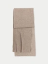 Gobi Cashmere Waffle Knit Cashmere Scarf In Brown