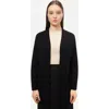 Gobi Mongolian Cashmere 3d Longline Cardigan In Black