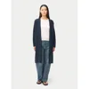 Gobi Mongolian Cashmere 3d Longline Cardigan In Blue