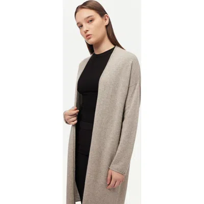 Gobi Mongolian Cashmere 3d Longline Cardigan In Dawn Blue