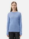 Gobi Mongolian Cashmere Ajour-knit Cashmere Sweater In Della Robbia Blue