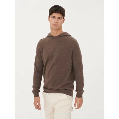 Gobi Mongolian Cashmere Basic Hoodie In Brown
