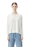 Gobi Mongolian Cashmere Boatneck Cotton Silk Cashmere Blend Sweater