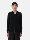 Gobi Mongolian Cashmere Cashmere Bomber In Black