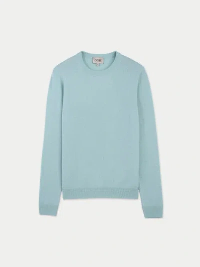 Gobi Mongolian Cashmere Cashmere Crew Neck Sweater In Green