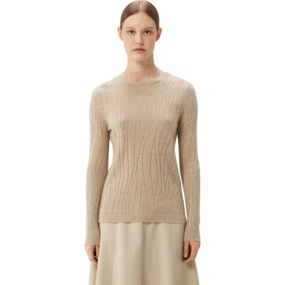Gobi Mongolian Cashmere Cashmere Crewneck Sweater In Gray