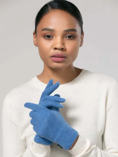 Gobi Mongolian Cashmere Cashmere Gloves In Navy