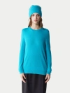 Gobi Mongolian Cashmere Cashmere Hat And Sweater Set In Fern Green