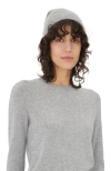 Gobi Mongolian Cashmere Cashmere Hat And Sweater Set In Vapor Blue