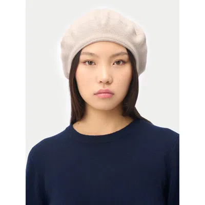 Gobi Mongolian Cashmere Cashmere Jersey Knit Beret In Pink