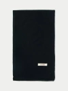 Gobi Mongolian Cashmere Cashmere Jersey Knit Scarf In Black