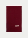 Gobi Mongolian Cashmere Cashmere Jersey Knit Scarf In Bordeaux
