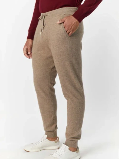 Gobi Mongolian Cashmere Cashmere  Jogger In Taupe