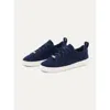 Gobi Mongolian Cashmere Cashmere Low Ankle Sneakers In Navy