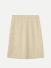 Gobi Mongolian Cashmere Cashmere Mini Skirt In Off White