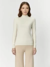 Gobi Mongolian Cashmere Cashmere Mock Neck Sweater In Off White