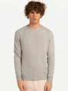 Gobi Mongolian Cashmere Cashmere Mouliné Crew-neck In Gray