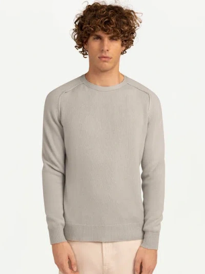Gobi Mongolian Cashmere Cashmere Mouliné Crew-neck In Gray