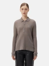 Gobi Mongolian Cashmere Cashmere Polo In Sand