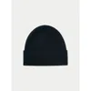 Gobi Mongolian Cashmere Cashmere Rib Knit Beanie In Black