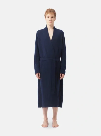 Gobi Mongolian Cashmere Cashmere Robe In Blue