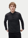 Gobi Mongolian Cashmere Cashmere Silk Polo In Gray