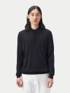 Gobi Mongolian Cashmere Cashmere Silk Polo In Smoked Pearl