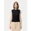 Gobi Mongolian Cashmere Cashmere Silk Sleeveless Top In Black