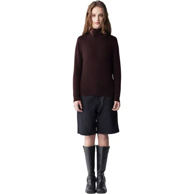 Gobi Mongolian Cashmere Cashmere Turtle Neck Sweater In Brown