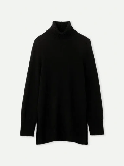 Gobi Mongolian Cashmere Cashmere Turtleneck In Black