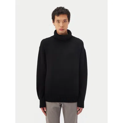 Gobi Mongolian Cashmere Cashmere Turtleneck In Black