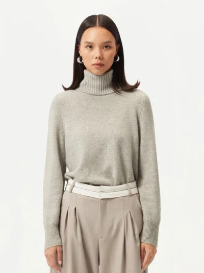 Gobi Mongolian Cashmere Cashmere Turtleneck In Dawn Blue