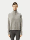 Gobi Mongolian Cashmere Cashmere Zip Cardigan In Dawn Blue