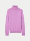 Gobi Mongolian Cashmere Classic Turtle Neck In Fuchisa Pink