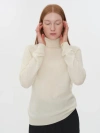 Gobi Mongolian Cashmere Classic Turtle Neck In Marshmallow