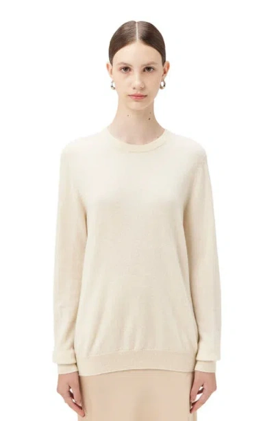 Gobi Mongolian Cashmere Crew Neck Sweater In Neutral