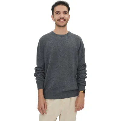 Gobi Mongolian Cashmere Crew Neck Sweater In Plum Kitten