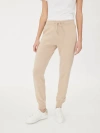 Gobi Mongolian Cashmere Cuffed Cashmere Jogger In Beige