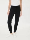 Gobi Mongolian Cashmere Cuffed Cashmere Jogger In Black