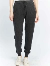 Gobi Mongolian Cashmere Cuffed Cashmere Jogger In Charcoal