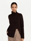 Gobi Mongolian Cashmere Cut-out Cashmere Turtleneck