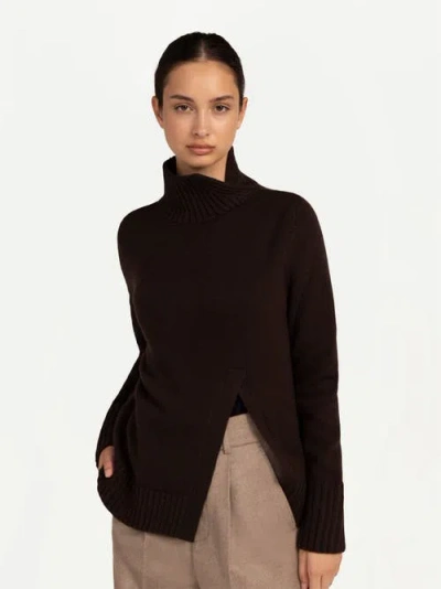 Gobi Mongolian Cashmere Cut-out Cashmere Turtleneck